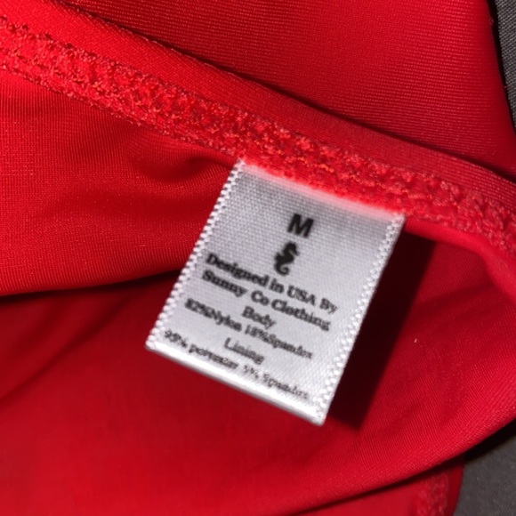 COPY - Red Baywatch One Piece Bathing suit swimwear - Picture 5 of 5